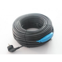 60m antifreeze electric heating cable cord pipe frost protection with water hose thermostat jr international - 1