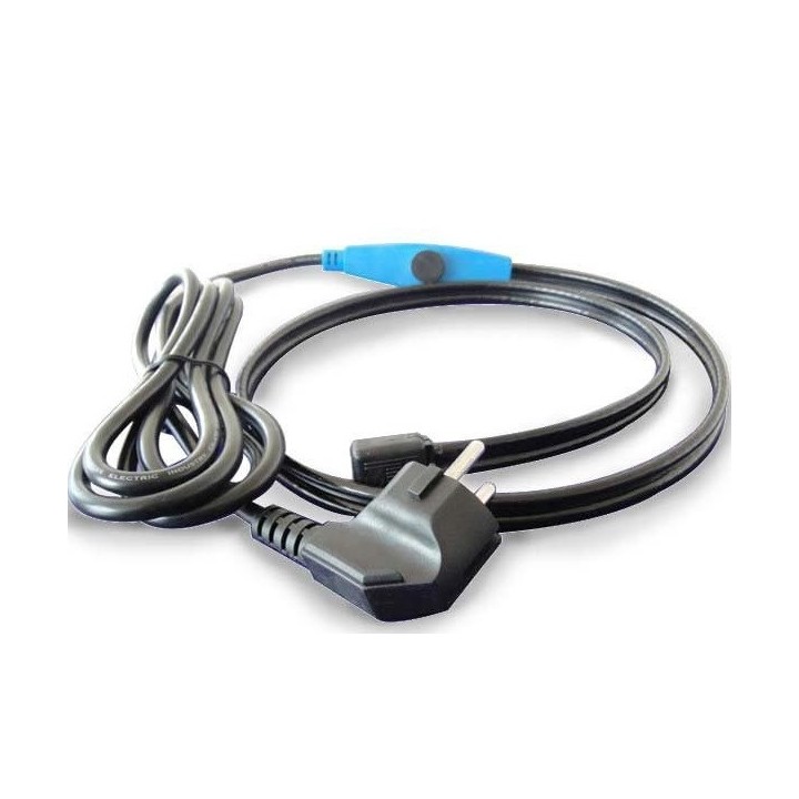 Anticongelante cable eléctrico cable de 8m shpt-8m tubo de calefacción con termostato manguera de agua jr international - 8