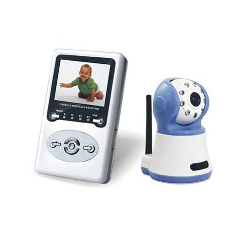 Telecamera wireless bambino monitor video baby monitor citofono audio sorveglianza 2.4ghz jr international - 6