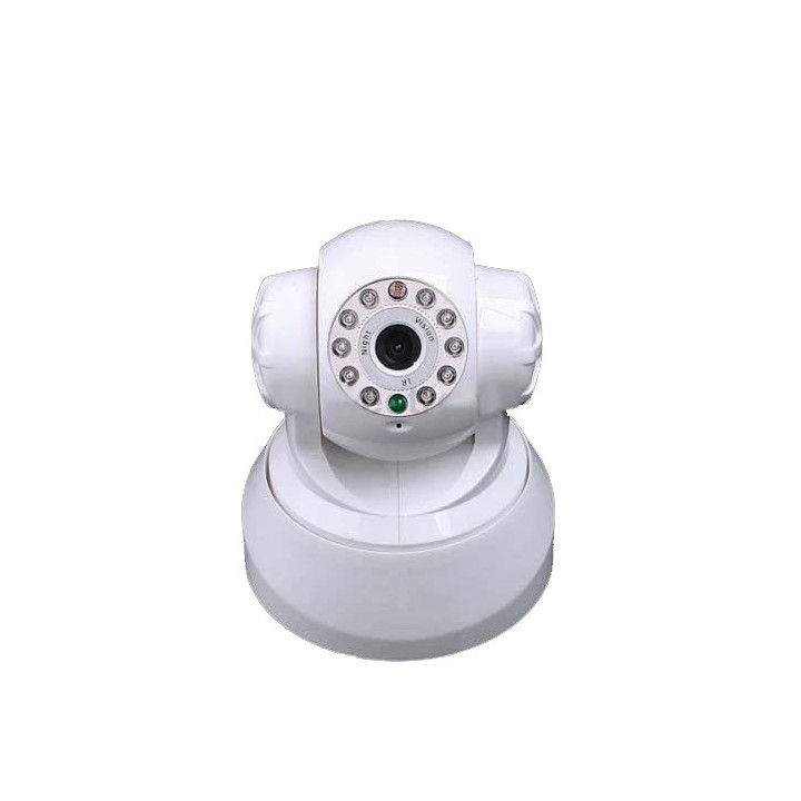 Wireless ip color camera network with pan tilt night vision 2 way audio jr international - 1