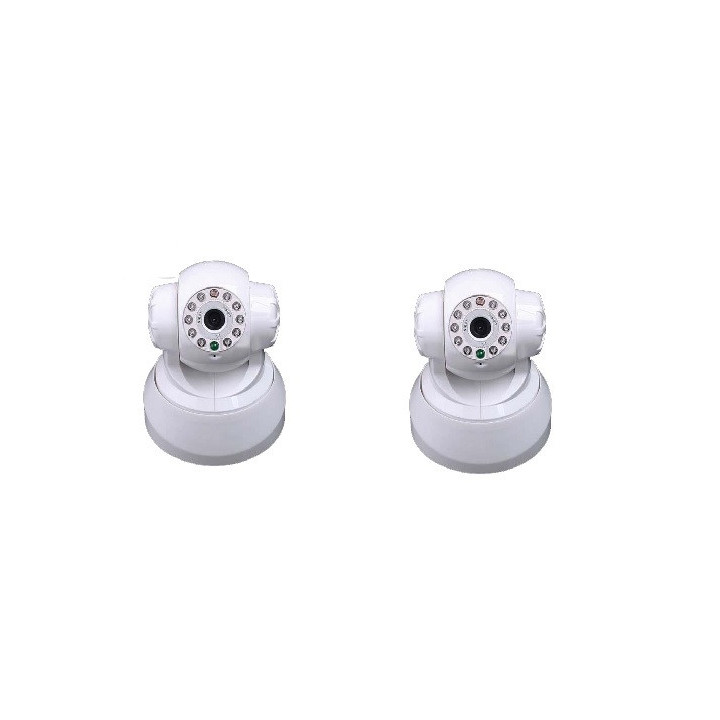 2 motorisierte ip-kamera drahtlos iphone blackberry farbe audio pan tilt bewegungsmelder jr international - 1