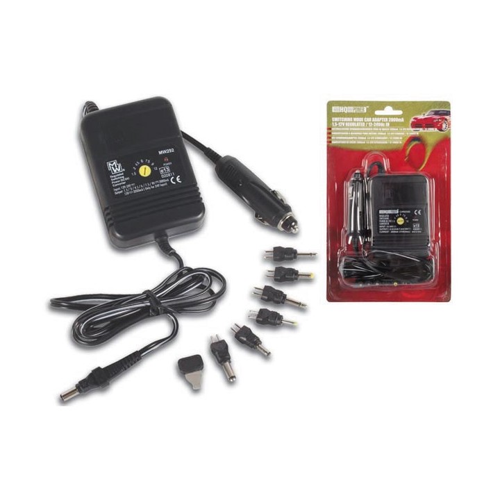 Stabilisierter kfz adapter umschaltbar 2000ma 1.5 12v 12 24vdc in electrovision - 3