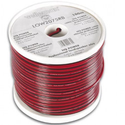 Cca loudspeaker wire 2x0.75mm2 red black reel 100m velleman - 1