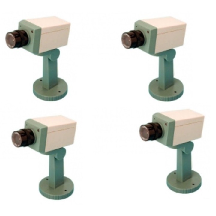 3 dummy camera + led + support video surveillance fake security cameras dummy camera led support fake security system dummy vide