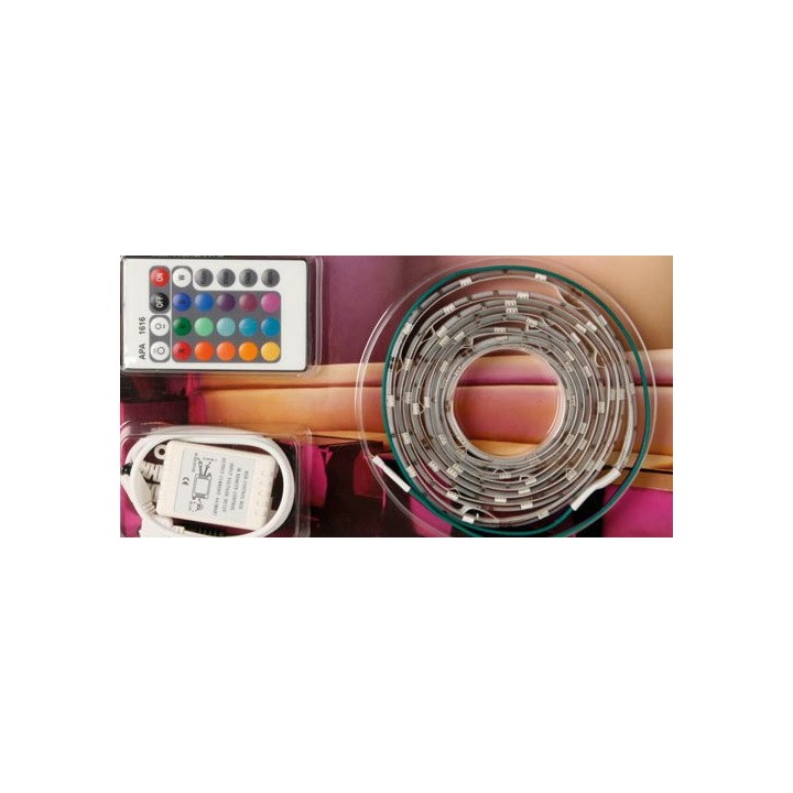 Kit with flexible led strip and controller rgb 60 leds 2m 12vdc velleman - 1