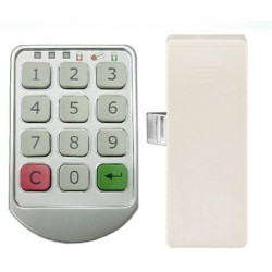 Silber Metall Türschlösser Elektronischer Passwort Tastatur locker Digitale Gehäuseschloss für Garderobenschrank Bürohotel Home 