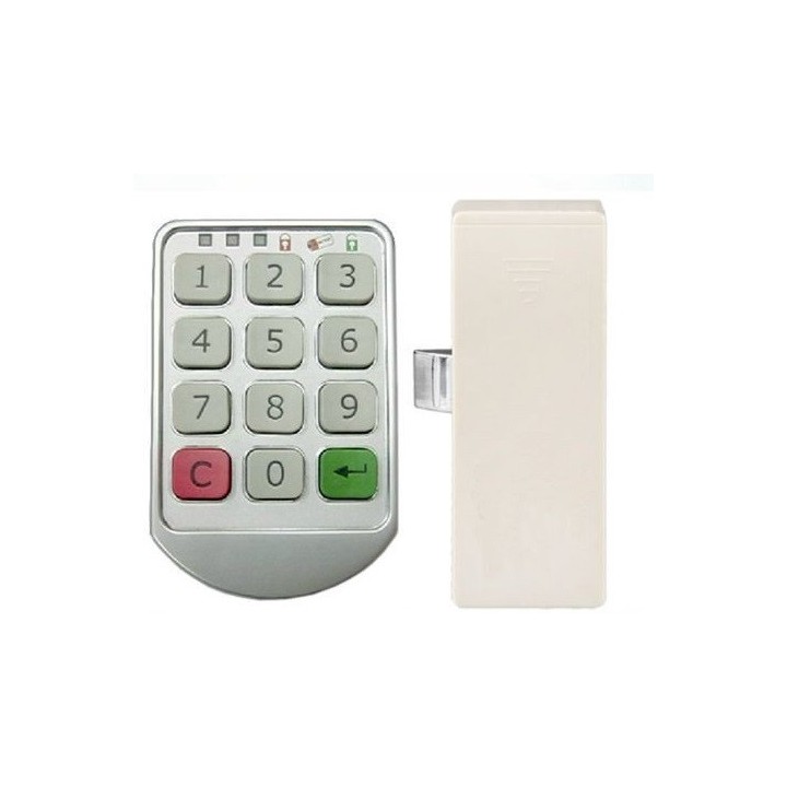 Silver Metal Locks Electronic Password keypad locker Digital cabinet lock for Locker office hotel home swimming pool jr internat