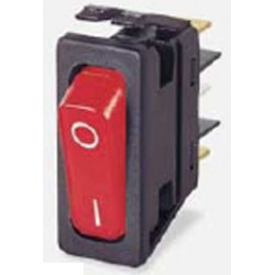 Inter interruptor basculante rojo 1t 16a/250vac eléctrico cob250lum jr  international - 1