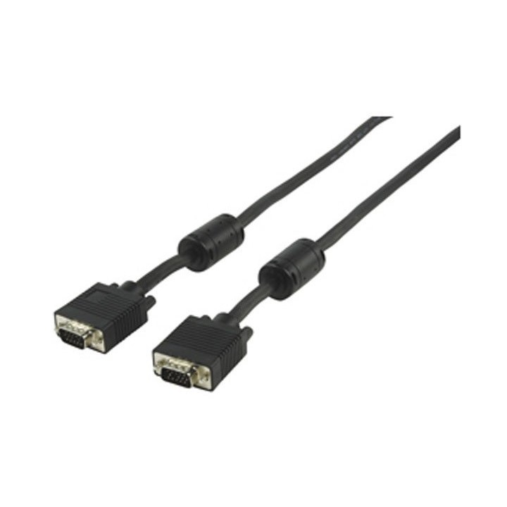Highend vga monitorkabel mit ferritkern und doppelter schirmung 3 0m konig - 1