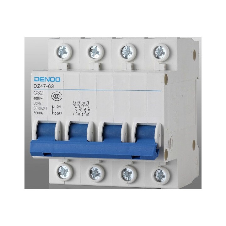 Dreipoliger unterbrecher 3p +n 32a 400v sicherheitstechnik elektronik elektrischer elektrische schneider - 4