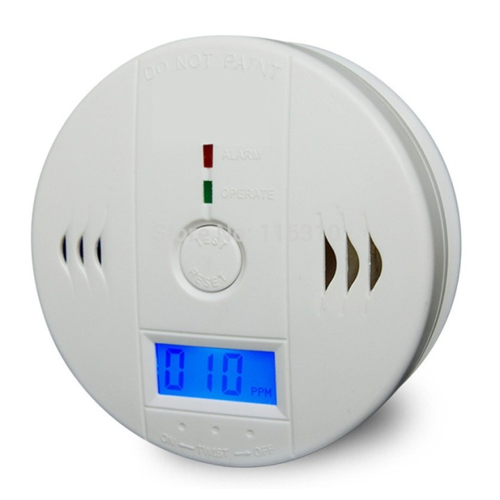 Detector de monóxido de carbono co 9v en50291 tipo b timbre de alarma de detección de gas inodoro autónoma jr international - 1