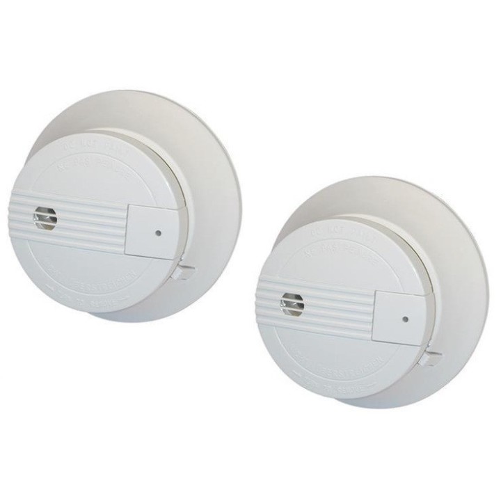 2 detector humo electrónico 9v buzzer sin hilo 433mhz alarma radio hf alarma electrónico sin hilo idk - 4