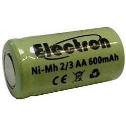 1 batteria ricaricabile 2 / 3AA Ni-Cd 600mAh 1.2v Classe energetica A ++