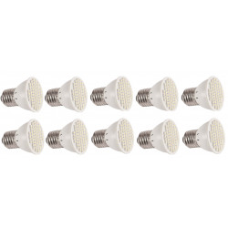 10 Smd led lampada 220v e27 3w bianco caldo x60 a basso consumo energetico illuminazione elev612jd cen - 2