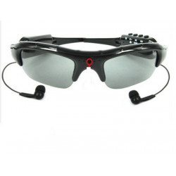 Spy camera occhiali da sole mp3 embarquée dv86 di registrazione spia occhiali da sole di ascolto jr international - 1