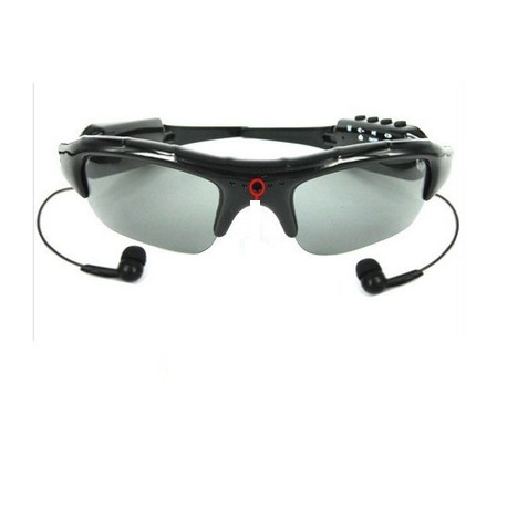 Spy camera sunglasses mp3 embarquee dv86 recording spy sun glasses listening jr international - 1