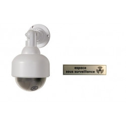 Dummy telecamera dome per videosorveglianza nascosta camd8 led rosso deterrente sicurezza velleman - 1
