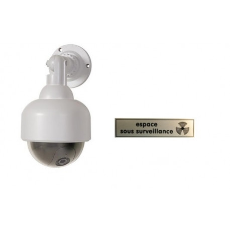 Dummy telecamera dome per videosorveglianza nascosta camd8 led rosso deterrente sicurezza velleman - 1