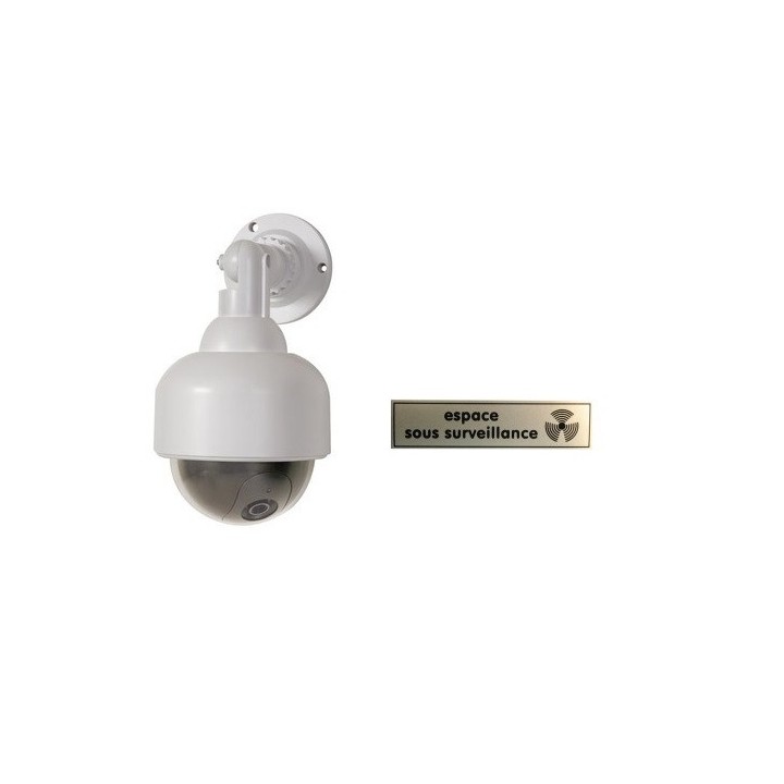Dummy telecamera dome per videosorveglianza nascosta camd8 led rosso deterrente sicurezza velleman - 1