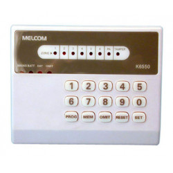 Teclado alarma electronico led para central alarma electronica anti robo c8z (k6550) teclados activaciones alarmas jr internatio