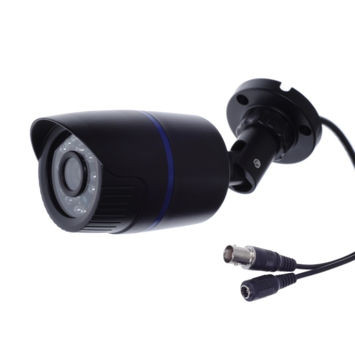 Videocamera ccd colori ir 12v 1/3 24 led impermeabile visione notturna a raggi infrarossi sorveglianza notte jr international - 