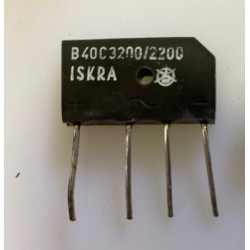 Pont de diode B40C3200 Redresseur de courant ceramique 40v 3.2a 2.2A rectificateur 4 fil B40 C3200