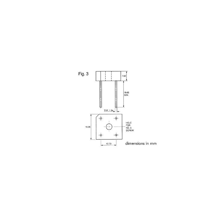 Diode bridge br101 5a current rectifier DIMBR10100CT