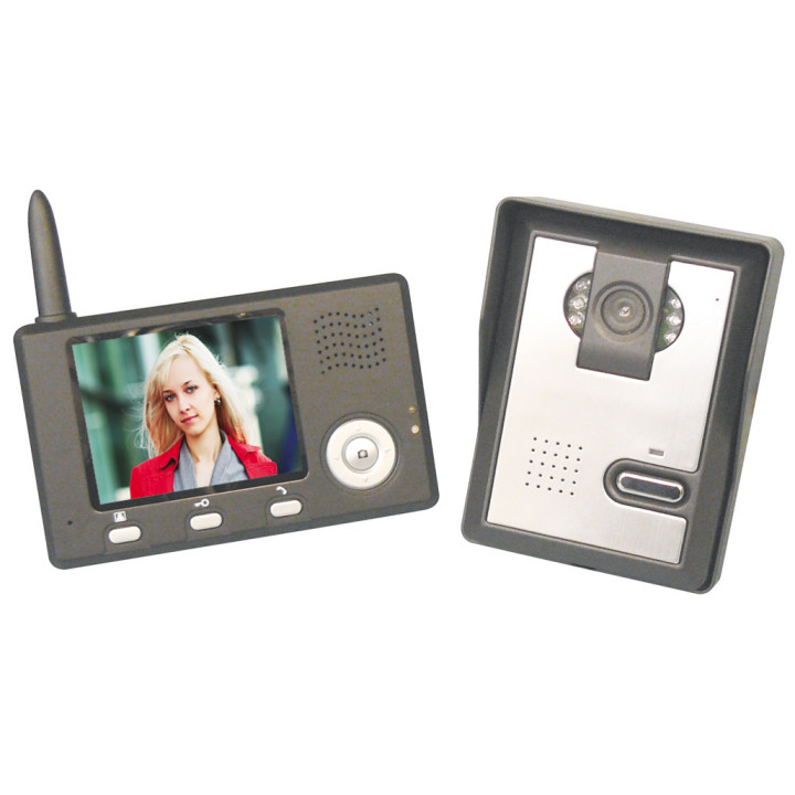 Intercom videocitofono telecamera senza fili a colori da 3,5 pollici 2.4ghz villa vendita appartamento ytl55 jr international - 