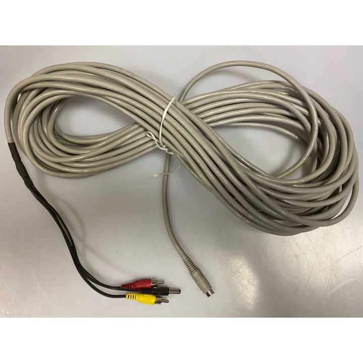 Cable 20m mini din male to rca for coloured camera cables wires cable wire cable jr international - 2