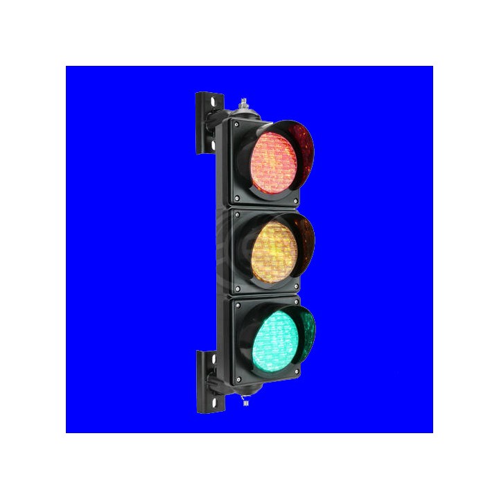 Semáforo exterior IP65 3 x 100 mm 220V LED verde naranja SM32 luces de semáforo eclats antivols - 9