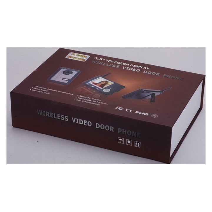 3.5' tft lcd wireless video doorbell doorphone intercom jr international - 4