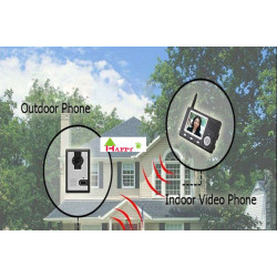 Intercom video-gegensprechanlage kamera drahtlos farbe 3,5-zoll 2,4 ghz villa wohnung store ytl55 jr international - 6