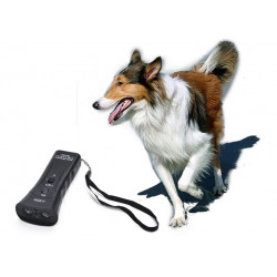 Ultrasonic Dog Chaser Stop Aggressive Animal Attacks Repeller w/ Flashlight Double Heads Ultrasonic Swissinno - 23
