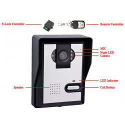 Intercomunicador portero video camara color inalambrico 3.5' 2.4ghz villa piso almacen ytl55 jr international - 9
