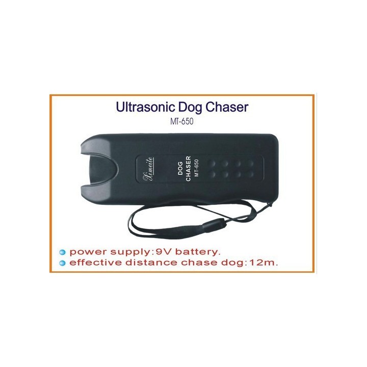 Ultrasonic Dog Chaser Stop Aggressive Animal Attacks Repeller w/ Flashlight Double Heads Ultrasonic Swissinno - 36