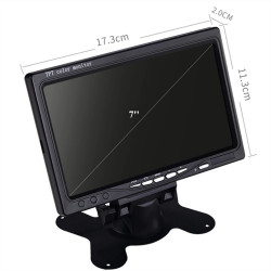 7 Zoll 12V / 24V Auto Auto Monitor TFT LCD 5 "HD Digital 16: 9 800 * 480 Bildschirm für Rückfahrkamera DVD VCD