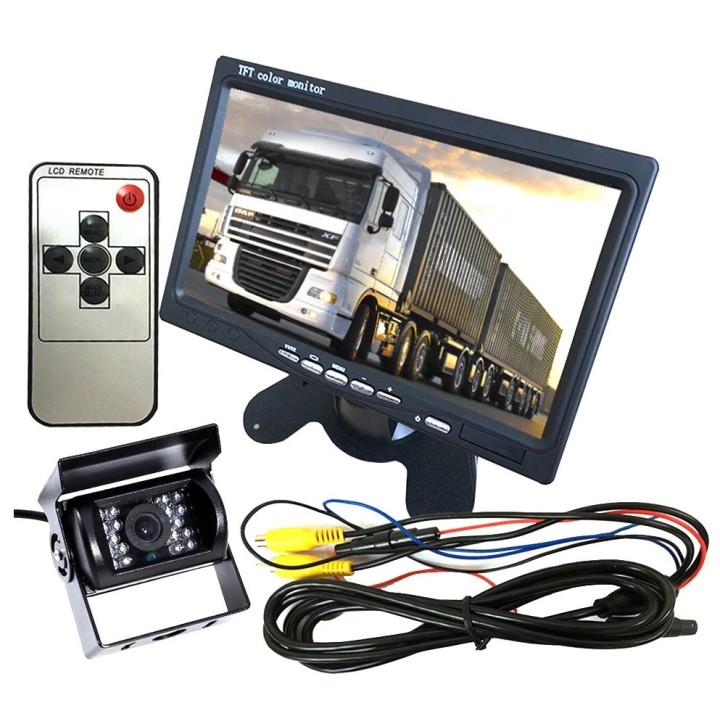 LCD TFT da 7 pollici 12V / 24V per auto Monitor LCD da 5 pollici HD digitale 16: 9 800 * 480