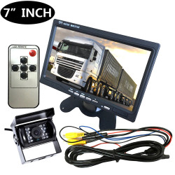 7 Zoll 12V / 24V Auto Auto Monitor TFT LCD 5 "HD Digital 16: 9 800 * 480 Bildschirm für Rückfahrkamera DVD VCD