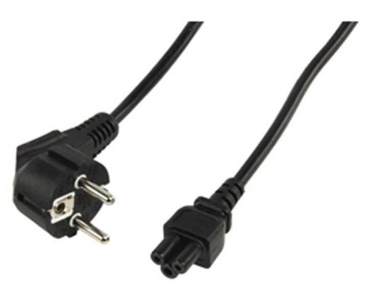Cavo di alimentazione cavo di questo schuko 712 maschio notebook trifoglio orecchio vde angolato femmina compaq konig - 1