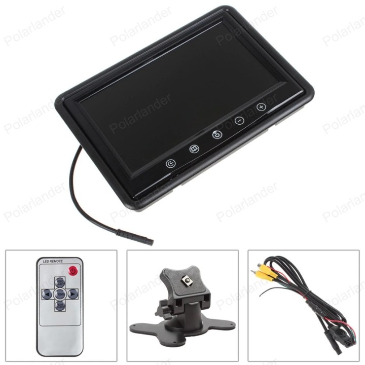 Moniteur de voiture petit écran LCD TFT couleur numérique 9 pouces avec 2 entrées vidéo LCD