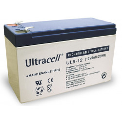 Bateria recargable para moto 12v 9ah sin mantenimiento acumulador plomo gel acumulador estanco ultracell - 1