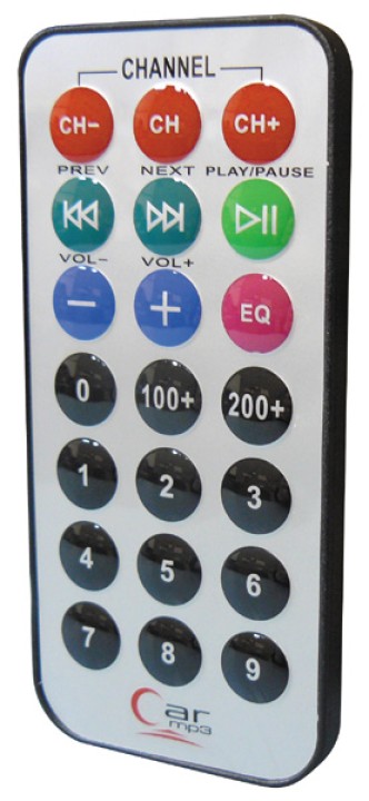 Remote transmitter for fmtrans transmitter wireless mp3 fm radio remote car key usb sd / mmc jr international - 1