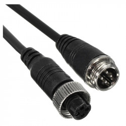 Cordon video 5m 4pin pour systeme surveillamce auto bus camion