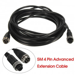 5M 4 Pin Advanced Extension Cable For Reversing Rear View Camera Bus Truck