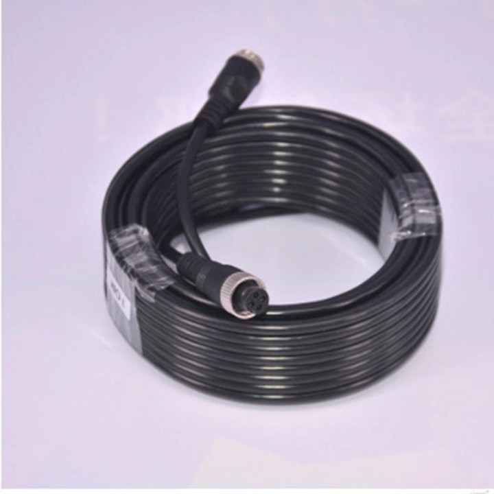 Cordon video 5m 4pin pour systeme surveillamce auto bus camion