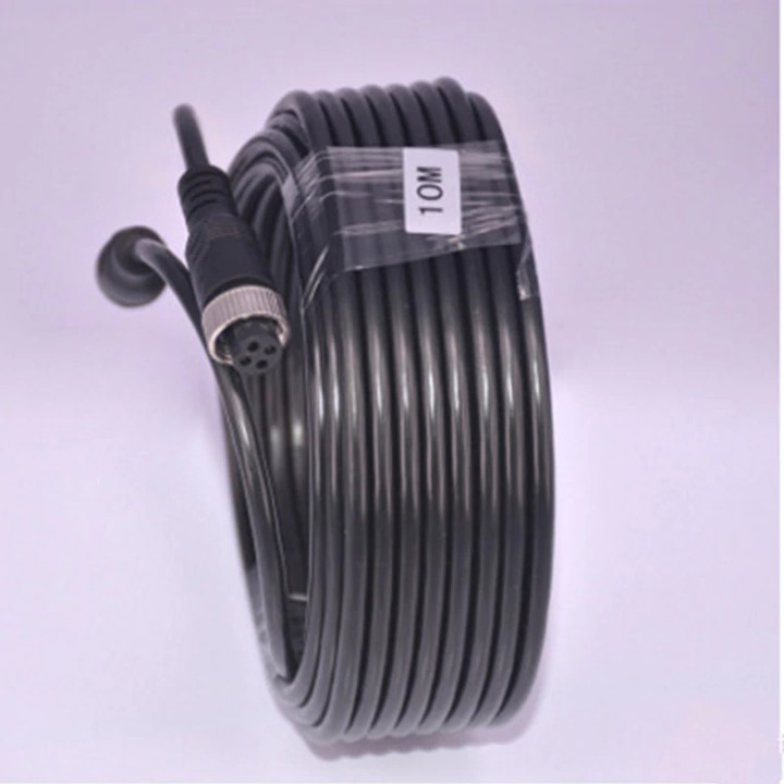Cordon video 5m 4pin pour systeme surveillamce auto bus camion