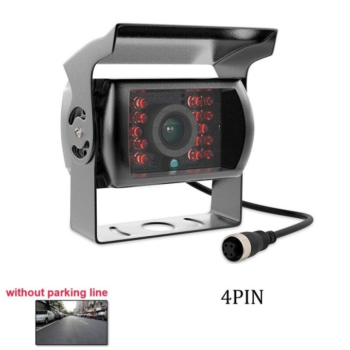 Camera video couleur 12V 24V + Moniteur video 7p 18cm 12v 24v + cable 10m bus camion auto