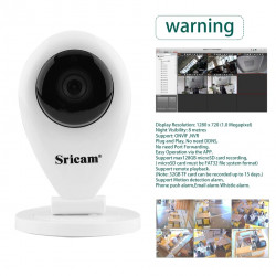 caméra WIFI sricam 720 P IP bébé moniteur caméscope alimentation USB Audio bidirectionnel CCTV IR coupe Vision nocturne