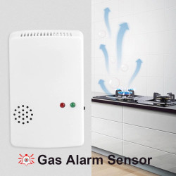 Detector de gas 220vca autonomo (ch128) alarma detector alarma incendio detecciones escapes gases natural propano jr internation