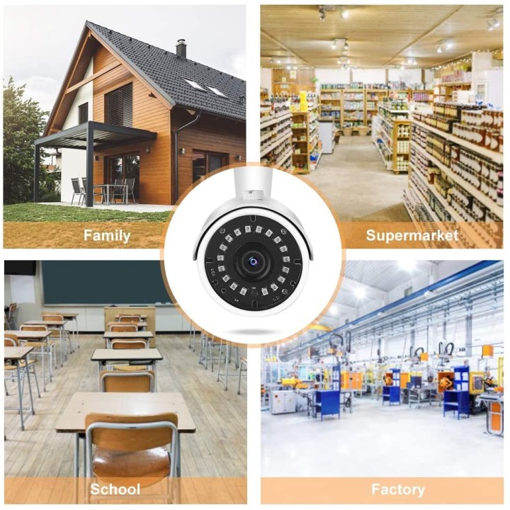 Caméra de Surveillance WiFi Exterieure FHD 1080P avec Vision Nocturne